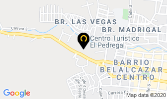Mapa de Centro Turístico El Pedregal en Yumbo