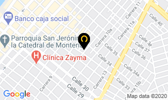 Mapa de Centro Veterinario en Montería