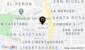 Mapa de Centro Veterinario Cenfortec en Cali