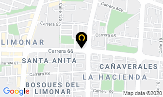 Mapa de Centro Veterinario Hircanes en Cali