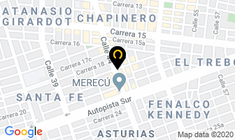 Mapa de Centro Veterinario Huellas en Cali