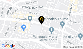 Mapa de Centro Visión Láser Del Tolima en Ibagué