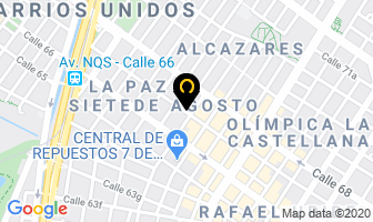 Mapa de Centro Volkswagen en Bogotá D.C
