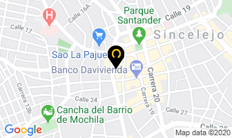 Mapa de Centromaquinas en Sincelejo