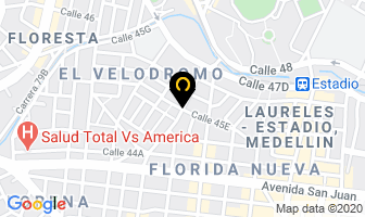 Mapa de Centros De Servicios en Medellín