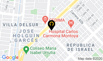 Mapa de Céramica Dental Ltda. en Cali