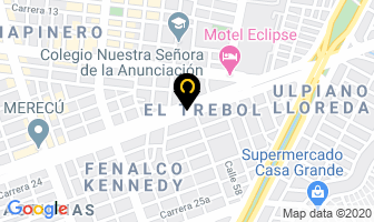 Mapa de Cerámicas Mak en Cali
