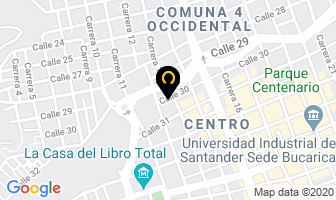 Mapa de Ceramicas Nisi en Bucaramanga