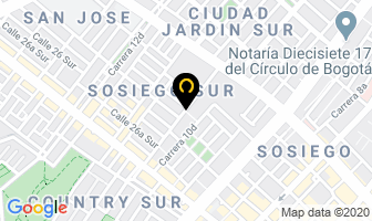 Mapa de Cerería Santuario Ltda. en Bogotá D.C