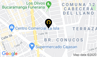 Mapa de Cerprótesis en Bucaramanga
