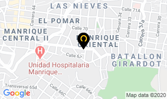 Mapa de Cerrajería Aluminios en Medellín