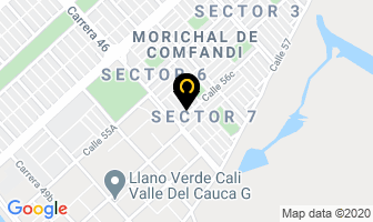 Mapa de Cerrajería Comfenalco en Cali
