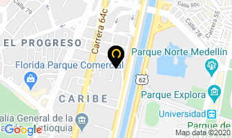 Mapa de Certiantioquia Ltda en Medellín