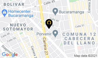 Mapa de Cesar Flores Leon en Bucaramanga