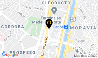 Mapa de Cetcom en Medellín