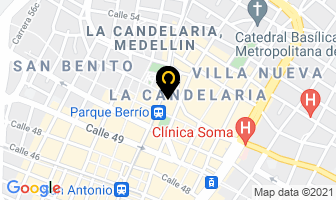 Mapa de Cevichería Miramar en Medellín