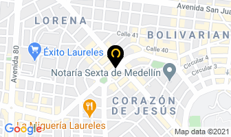 Mapa de Cf Construforma en Medellín