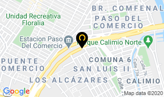 Mapa de Cfj Lentes Medicados en Cali