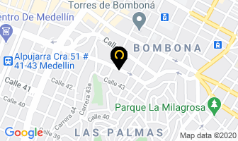 Mapa de Cg Metálicas en Medellín