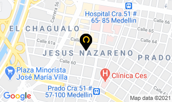 Mapa de C.g.t en Medellín