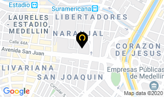 Mapa de Chamitas Arepas Rellenas en Medellín