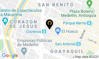 Mapa de Chapillas Y Ferretería en Medellín