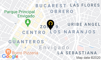 Mapa de Chapillas Y Pegantes en Envigado