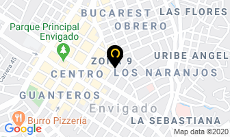Mapa de Chapillas Y Pegantes en Envigado