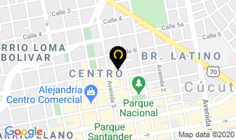 Mapa de Charcutería Aljacke en Cúcuta