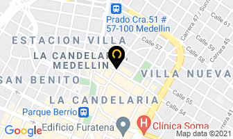 Mapa de Charcutería Aromas en Medellín