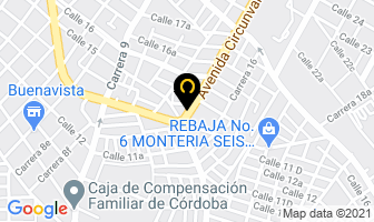 Mapa de Charcuteria Zahar en Montería