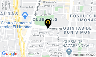 Mapa de Charry Estetica Dental en Cali