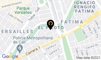 Mapa de Chate Motocicletas en Cali