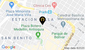 Mapa de Chivas Decembrinas en Medellín