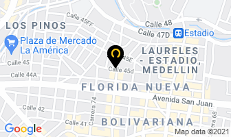Mapa de Chivas Y Flechas en Medellín