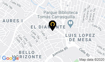 Mapa de Choco Barquillos en Medellín