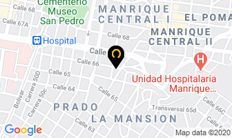 Mapa de Chocolates Jhon's en Medellín