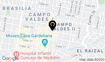 Mapa de Chuzos De Pollo Mario en Medellín