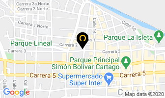 Mapa de Cibercofee@internet en Cartago