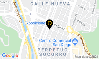 Mapa de Ciberconección.net en Medellín