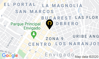 Mapa de Ciclorima en Envigado