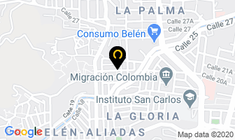 Mapa de Cielo Techos Uribe en Medellín