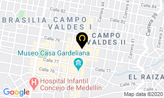 Mapa de Cigarrería La 45 en Medellín