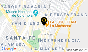 Mapa de Cigarrería Sanduche Express en Bogotá D.C