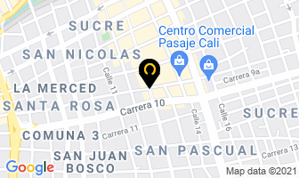 Mapa de Cigarrería Venancio Suárez Moreno en Cali