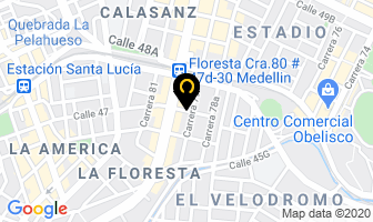 Mapa de Cimientos Ltda en Medellín