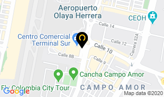 Mapa de Cinema Terminal Del Sur en Medellín