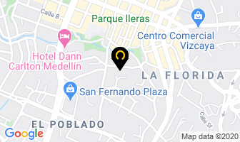 Mapa de Cirugía Bariática Laparoscópica en Medellín