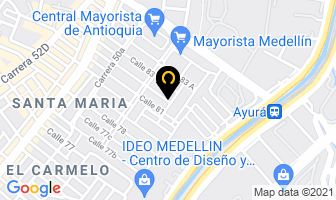 Mapa de Cítricos Luis J. en Medellín