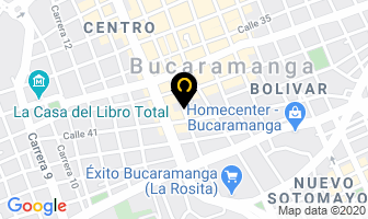 Mapa de City Optica en Bucaramanga